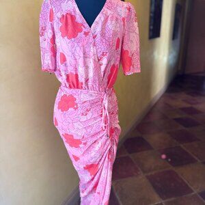 NWT LONYUASH Multicolor Floral Midi Dress – Size S